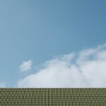 green wooden house roof